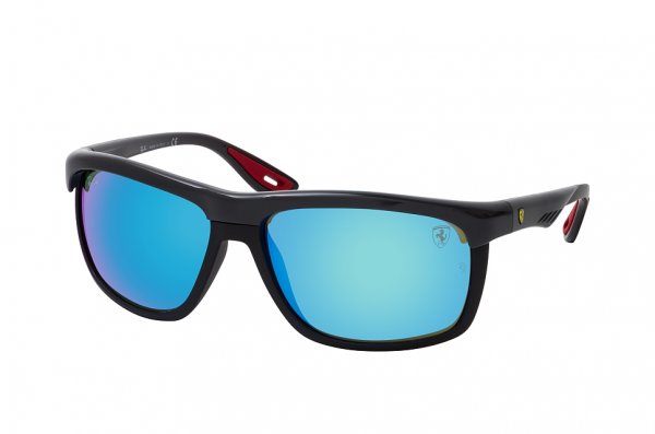   Ray-Ban Scuderia Ferrari Collection RB4363M-F658-55 Grey / Black | Blue Mirror