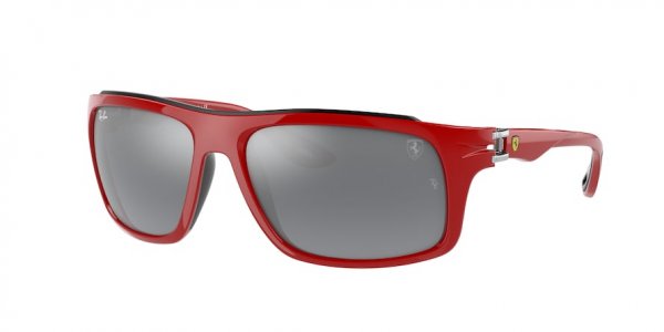   Ray-Ban Scuderia Ferrari Collection RB4364M-F623-6G Red | Grey Mirror