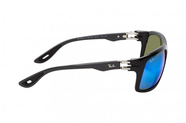   Ray-Ban Scuderia Ferrari Collection RB4364M-F660-55 Black | Blue Mirror