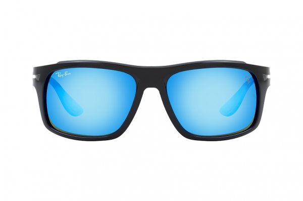   Ray-Ban Scuderia Ferrari Collection RB4364M-F660-55 Black | Blue Mirror