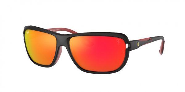   Ray-Ban Scuderia Ferrari Collection RB4365M-F602-6Q Black | Orange Mirror