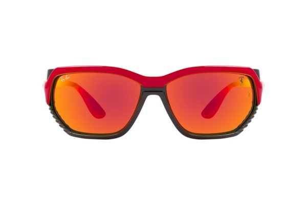   Ray-Ban Scuderia Ferrari Collection RB4366M-F623-6Q Red / Black | Orange Mirror