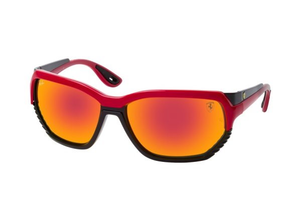   Ray-Ban Scuderia Ferrari Collection RB4366M-F623-6Q Red / Black | Orange Mirror
