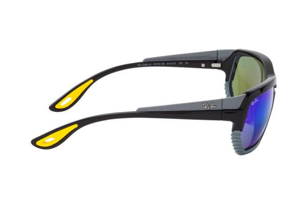   Ray-Ban Scuderia Ferrari Collection RB4366M-F675-55 Black / Grey | Blue Mirror