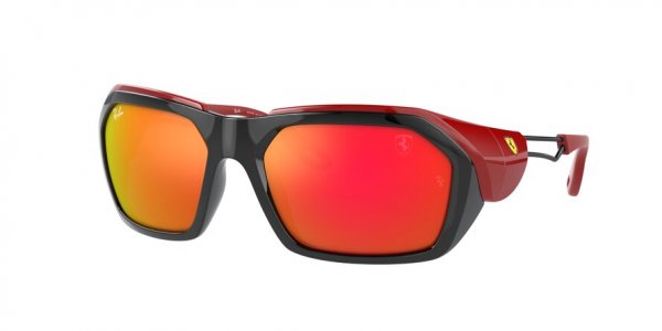   Ray-Ban Scuderia Ferrari Collection RB4367M-F601-6Q Red / Black | Orange Mirror