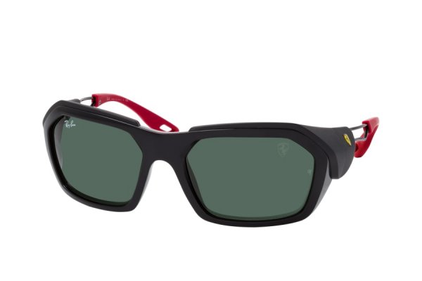   Ray-Ban Scuderia Ferrari Collection RB4367M-F650-71 Black | Natural Green