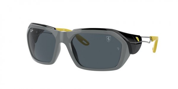   Ray-Ban Scuderia Ferrari Collection RB4367M-F672-87 Black / Yellow | Dark Grey