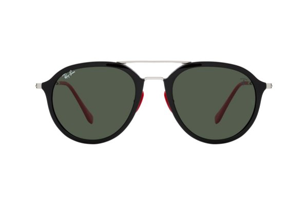   Ray-Ban Scuderia Ferrari Collection RB4369M-F601-31 Black / Silver | Green