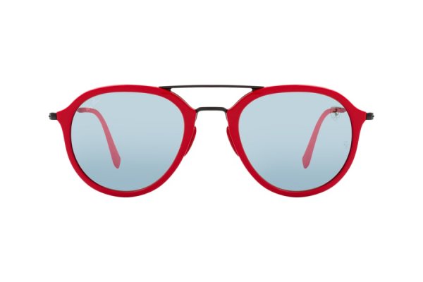   Ray-Ban Scuderia Ferrari Collection RB4369M-F623-30 Red / Black | Silver Mirror