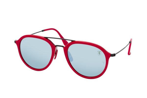   Ray-Ban Scuderia Ferrari Collection RB4369M-F623-30 Red / Black | Silver Mirror