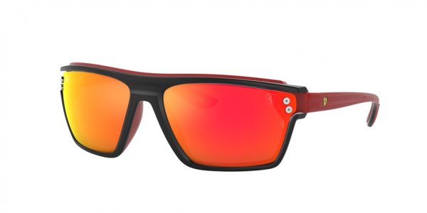   Ray-Ban Scuderia Ferrari Collection RB4370M-F602-6Q Red / Black | Orange Mirror