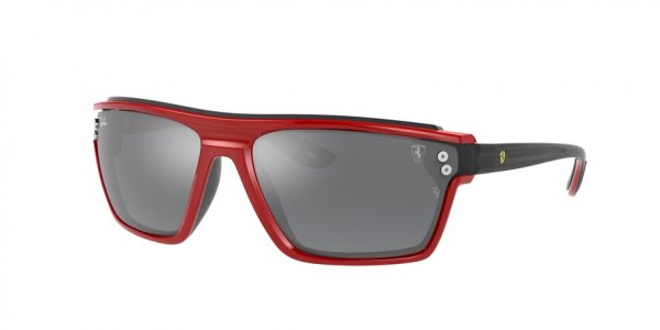   Ray-Ban Scuderia Ferrari Collection RB4370M-F623-6G Black / Red | Grey Mirror