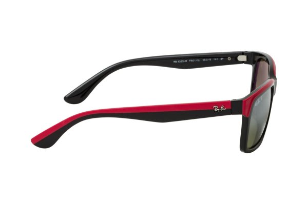   Ray-Ban Scuderia Ferrari Collection RB4393M-F601-5J Black  / Red | Dark Grey Mirror Polarized