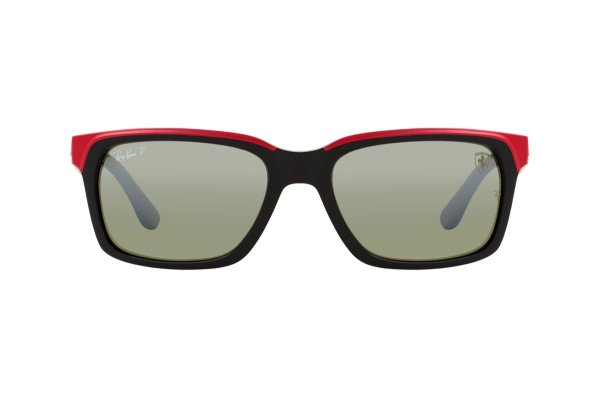   Ray-Ban Scuderia Ferrari Collection RB4393M-F601-5J Black  / Red | Dark Grey Mirror Polarized