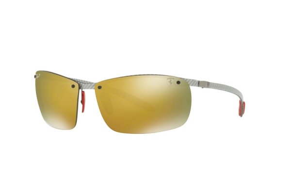   Ray-Ban Scuderia Ferrari Collection RB8305M-F006-6B Grey | Gold Polarized