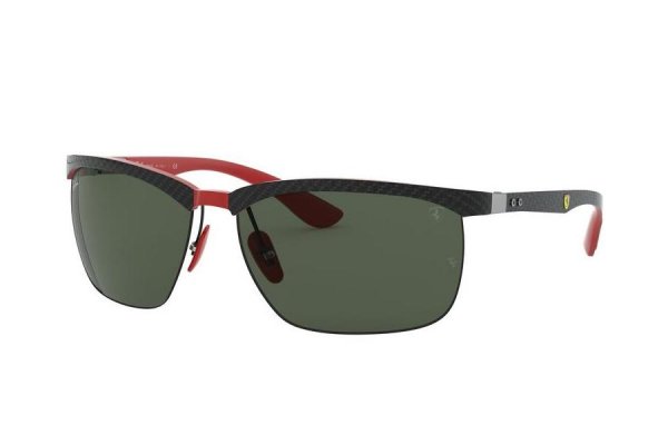   Ray-Ban Scuderia Ferrari Collection RB8324M-F050-71 Black / Red | Natural Green