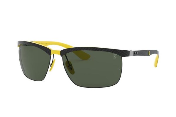   Ray-Ban Scuderia Ferrari Collection RB8324M-F052-71 Black / Yellow | Natural Green