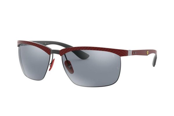   Ray-Ban Scuderia Ferrari Collection RB8324M-F053-9Y Dark Red | Blue Polarized Mirror