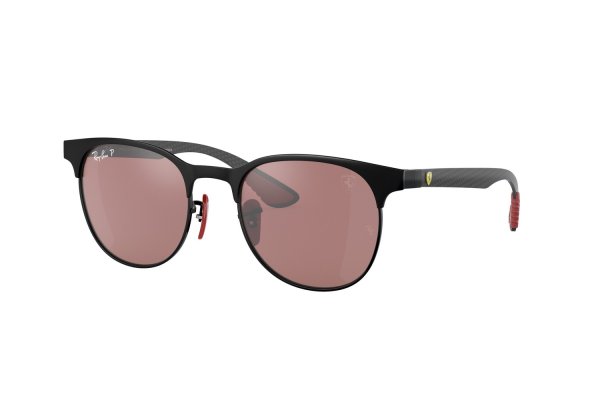   Ray-Ban Scuderia Ferrari Collection RB8327M-F041-H2 Black | Violet Mirror Polarized
