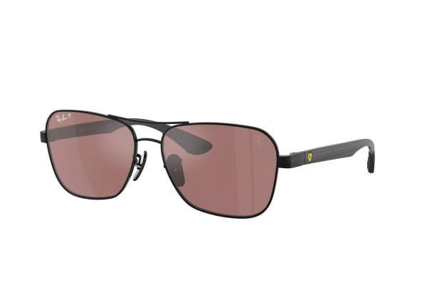   Ray-Ban Scuderia Ferrari Collection RB8336M-F117-H2 Black | Violet Mirror Polarized