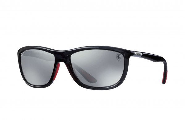   Ray-Ban Scuderia Ferrari Collection RB8351M-F611-6G Black| Silver Mirror