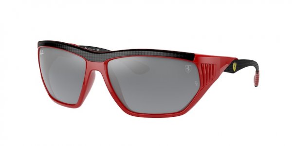   Ray-Ban Scuderia Ferrari Collection RB8359M-F663-6G Black / Red | Grey Mirror