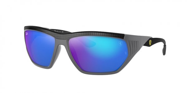   Ray-Ban Scuderia Ferrari Collection RB8359M-F664-55 Black / Grey | Blue Mirror