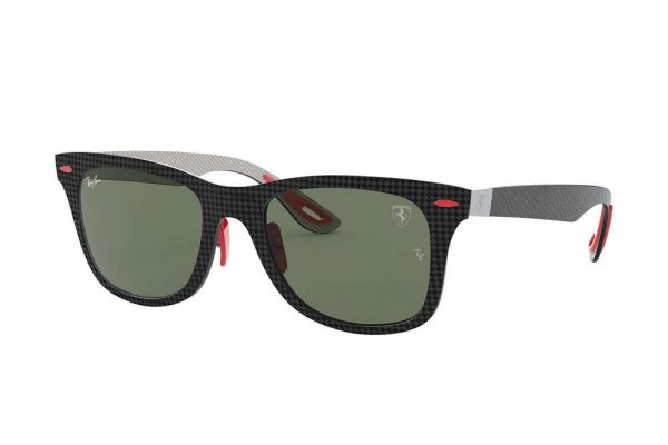   Ray-Ban Scuderia Ferrari Collection RB8395M-F054-71 Dark Chess | Natural Green