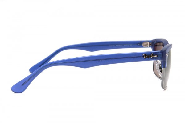   Ray-Ban Squared Clubmaster RB4190-6004-71 Blue Transparent | APX Grey/Green