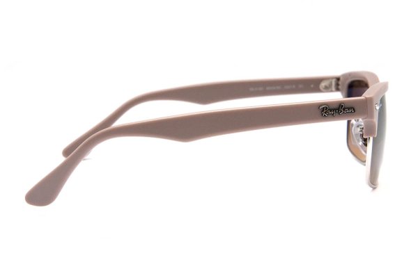   Ray-Ban Squared Clubmaster RB4190-6009-85 Matte Mink | Brown Faded Yellow
