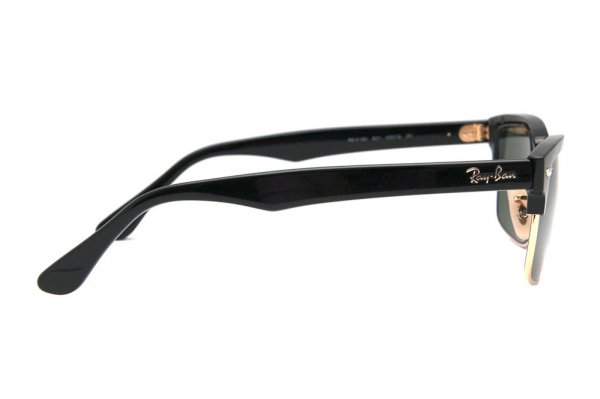   Ray-Ban Squared Clubmaster RB4190-601 Black/Arista | Natural Green (G-15XLT)