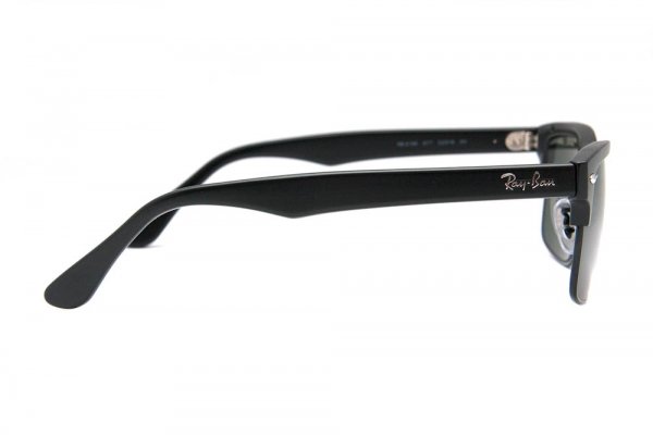   Ray-Ban Squared Clubmaster RB4190-877 Black | Natural Green (G-15XLT)