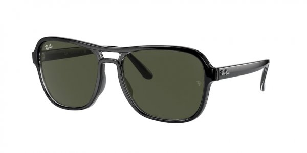   Ray-Ban State Side RB4356-6545-31 Black | Natural Green