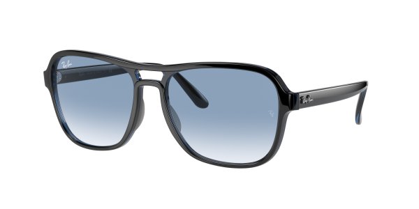   Ray-Ban State Side RB4356-6603-3F Black | Gradient Light Blue