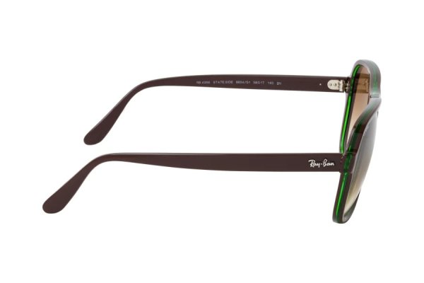   Ray-Ban State Side RB4356-6604-51 Brown / Green | Gradient Brown
