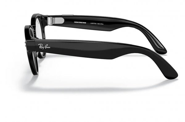 Sunglasses Ray-Ban Stories Round RW4003-601-SB Black | Blue Light Filter