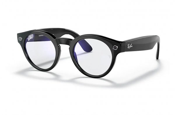 Sunglasses Ray-Ban Stories Round RW4003-601-SB Black | Blue Light Filter
