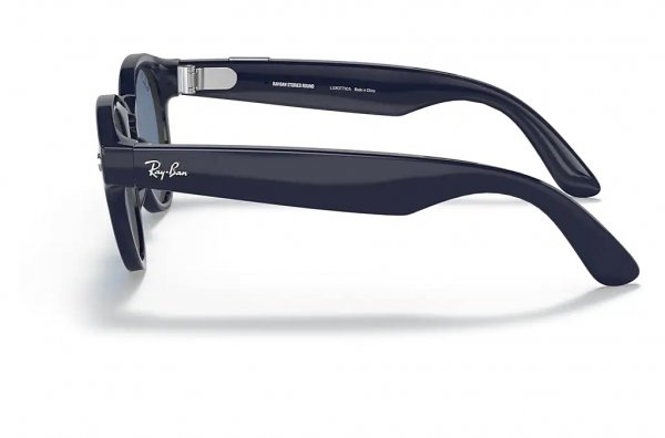 Sunglasses Ray-Ban Stories Round RW4003-6558-2V Dark Blue | Dark Blue Polarized