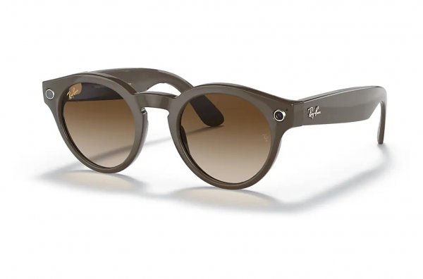   Ray-Ban Stories Round RW4003-6560-13 Dark Brown | Light Brown Gradient