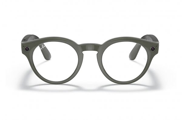 Sunglasses Ray-Ban Stories Round RW4003-6563-M3 Dark Green | Clear / Natural Green