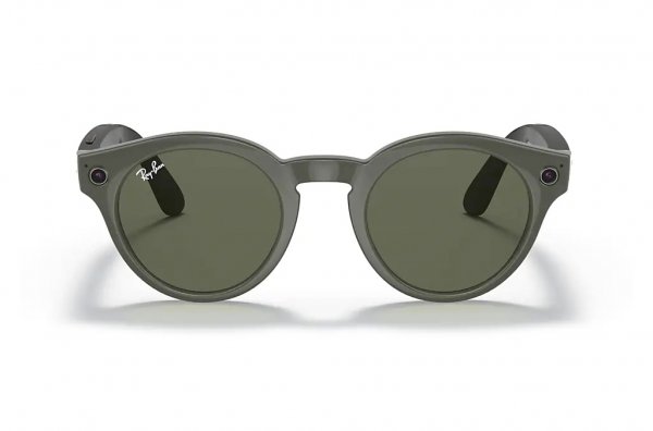 Sunglasses Ray-Ban Stories Round RW4003-6563-M3 Dark Green | Clear / Natural Green