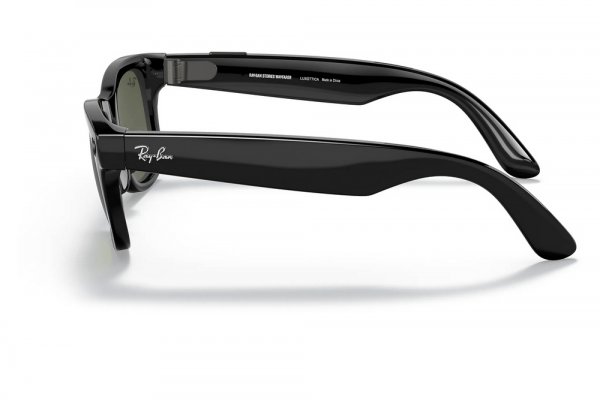 Sunglasses Ray-Ban Stories Wayfarer RW4002-601-71 Black | Natural Green