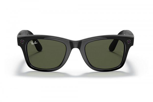Sunglasses Ray-Ban Stories Wayfarer RW4002-601-71 Black | Natural Green