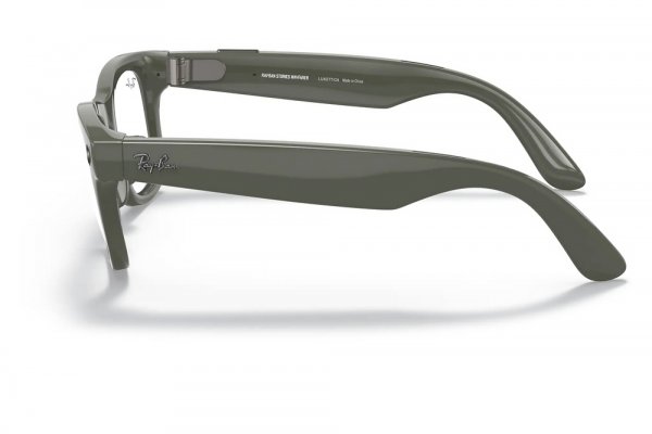   Ray-Ban Stories Wayfarer RW4002-6563-M3 Dark Green | Clear / Natural Green