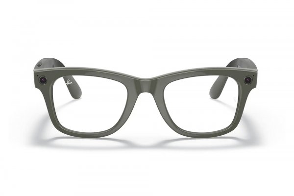   Ray-Ban Stories Wayfarer RW4002-6563-M3 Dark Green | Clear / Natural Green