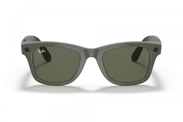   Ray-Ban Stories Wayfarer RW4002-6563-M3 Dark Green | Clear / Natural Green
