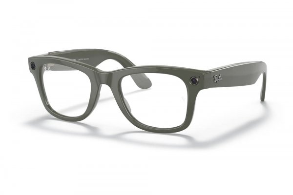   Ray-Ban Stories Wayfarer RW4002-6563-M3 Dark Green | Clear / Natural Green