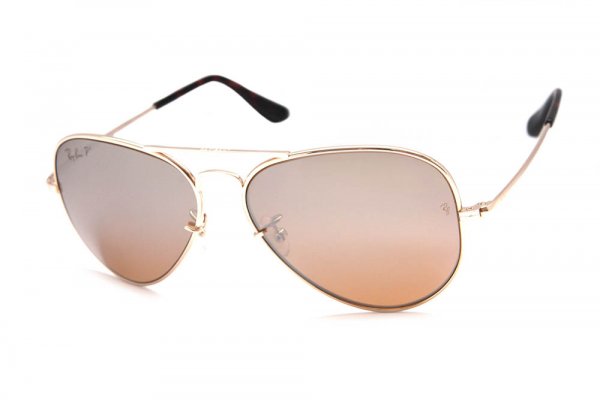   Ray-Ban Ultra Aviator RB8029K-040K-55 Yellow Gold | Polarized P3Plus