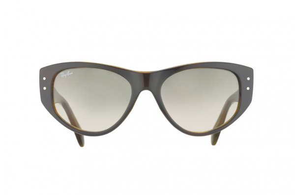   Ray-Ban Vagabond RB4152-1056-32 Grey Striped Yellow Dark Green/Gradient Grey