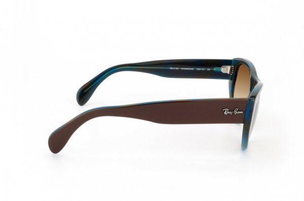 Sunglasses Ray-Ban Vagabond RB4152-1057-51 Brown/Striped Azure Yellow